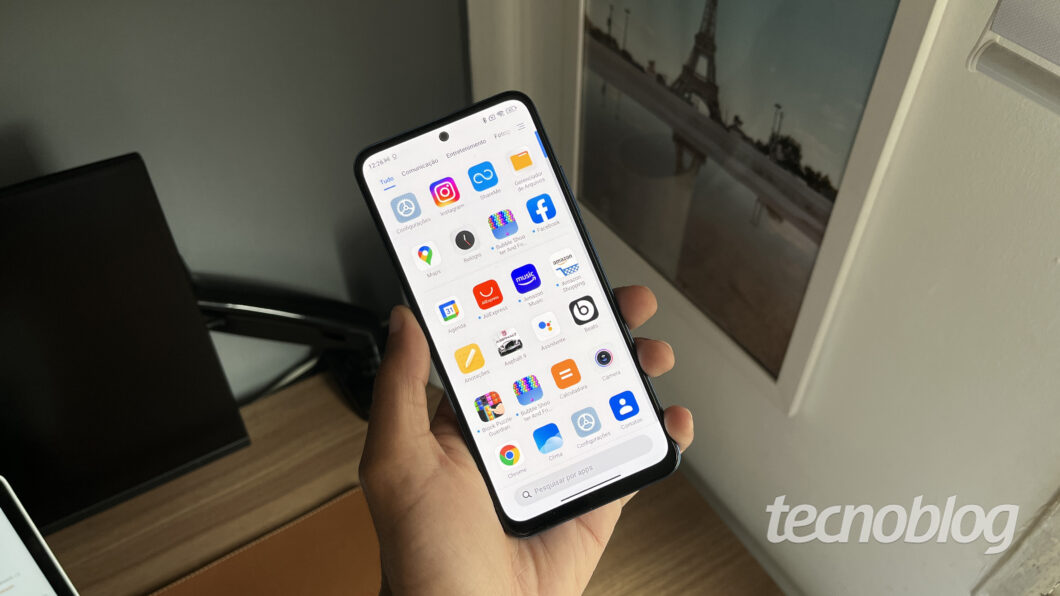 Xiaomi Redmi Note 11 com MIUI 13 (Imagem: Darlan Helder/Tecnoblog)
