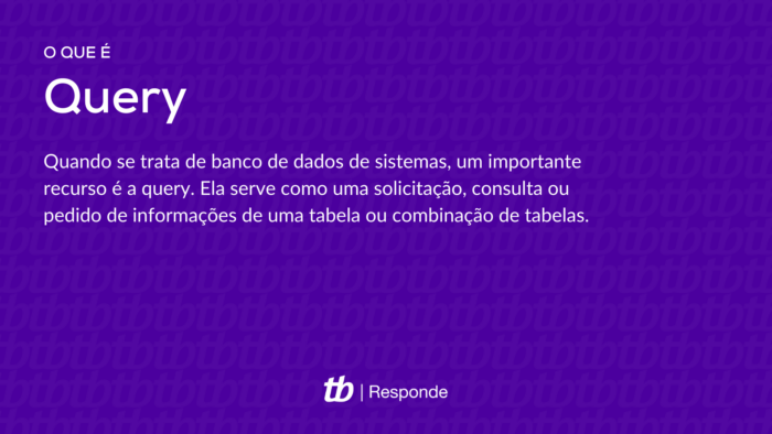 O que é Query?
Quando se trata de banco de dados de sistemas, um importante recurso é a query. Ela serve como uma solicitação, consulta ou pedido de informações de uma tabela ou combinação de tabelas. 