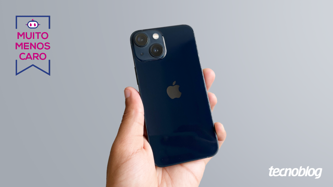 iPhone 13 Mini está 33% mais barato em oferta com cashback