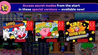 Nintendo Switch Online recebe três edições especiais de clássicos do Kirby