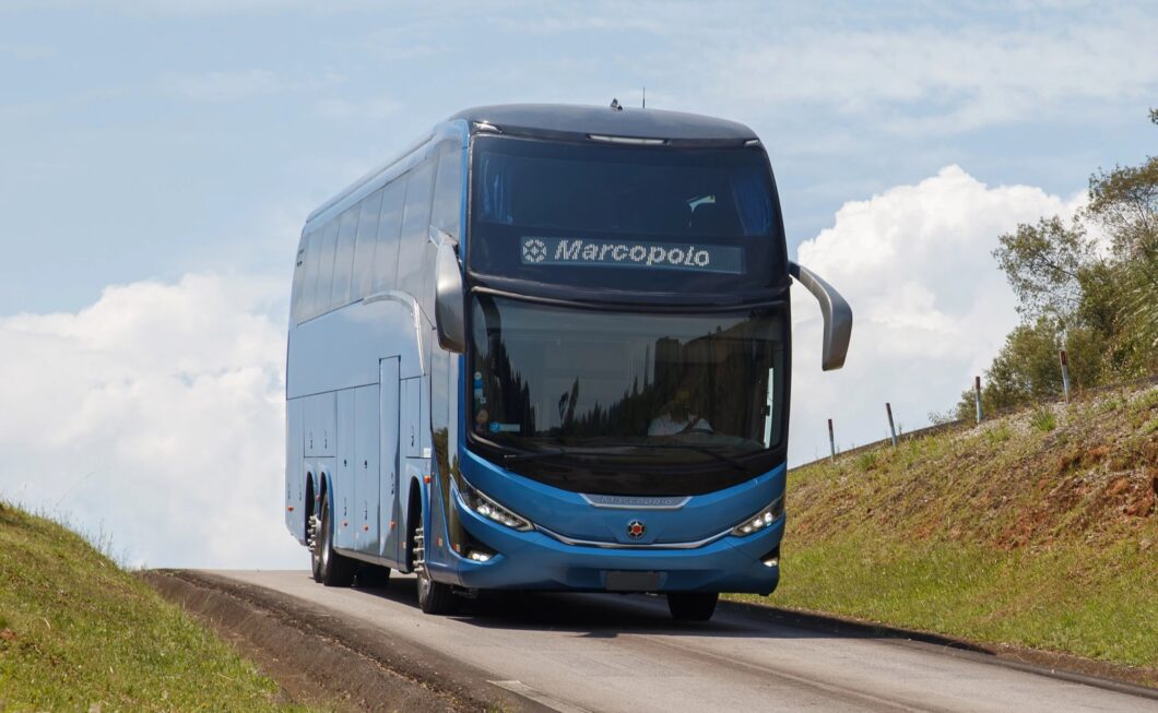 Ônibus Paradiso G8 1600 LD (imagem: divulgação/Marcopolo)