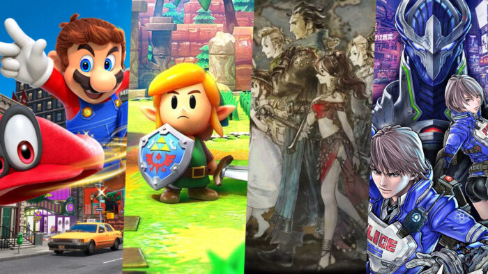 Super Mario Odyssey, The Legend Of Zelda: Link's Awakening, Octopath Traveler and Astral Chain