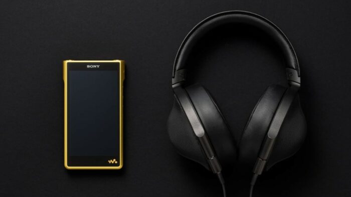 Walkman NW-WM1ZM2, da Sony, é banhado a ouro e promete entregar alta qualidade de som (Imagem: Divulgação/Sony)
