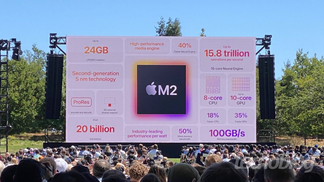 Apple M2 foi anunciado pela Apple na WWDC 2022 (Imagem: Felipe Ventura/Tecnoblog)
