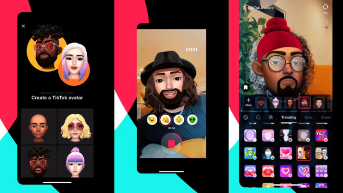 TikTok lança avatares customizados 3D como Bitmoji e Memoji