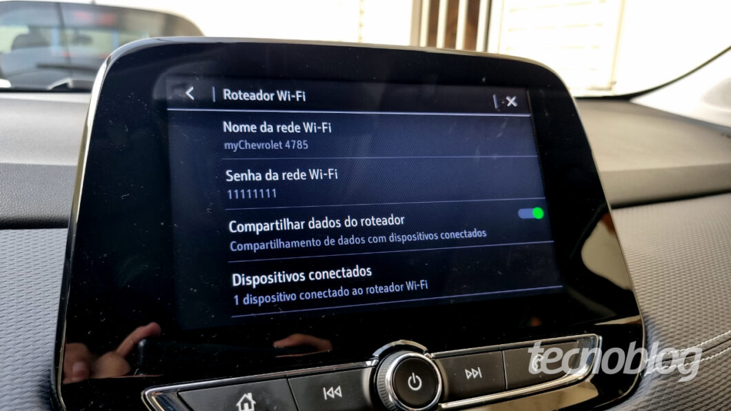 Configurações do roteador Wi-Fi do Chevrolet Tracker 