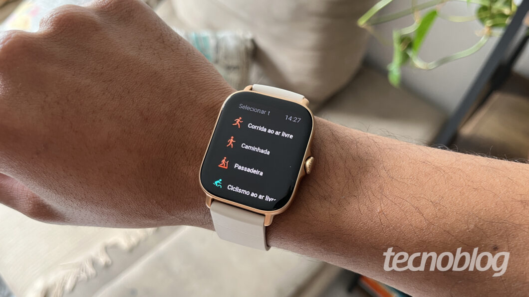 Amazfit GTS 3 (Imagem: Darlan Helder/Tecnoblog)