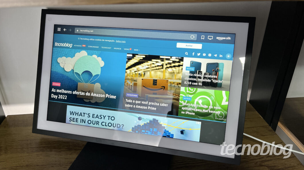 Amazon Echo Show 15 (Imagem: Darlan Helder/Tecnoblog)