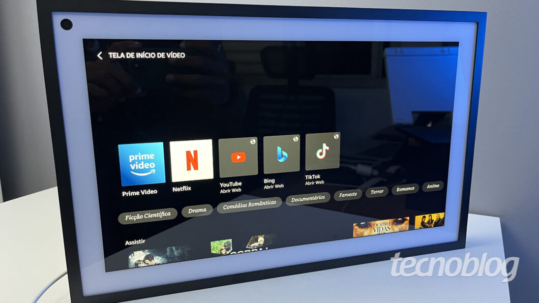 Amazon Echo Show 15 (Imagem: Darlan Helder/Tecnoblog) 