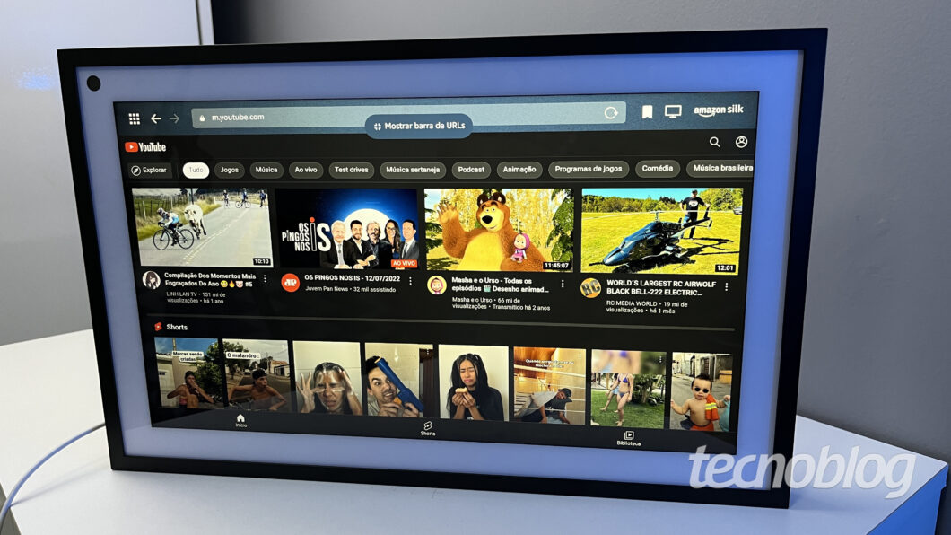 Amazon Echo Show 15 (Imagem: Darlan Helder/Tecnoblog)