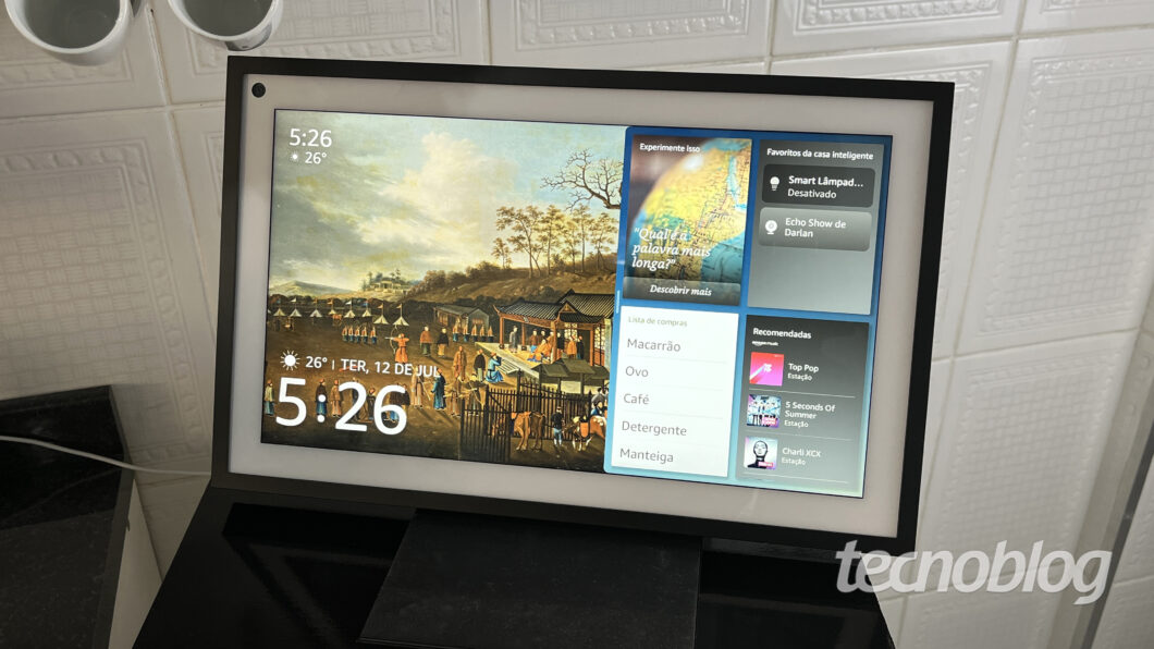 Amazon Echo Show 15 (Imagem: Darlan Helder/Tecnoblog)