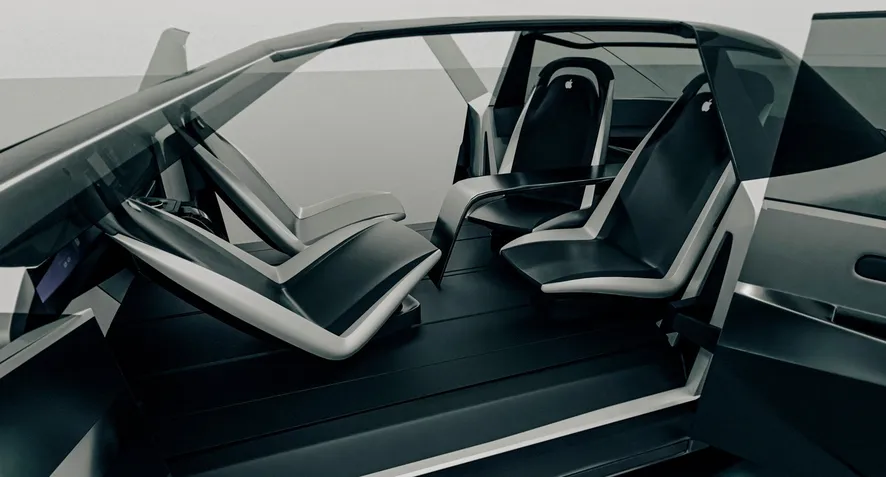 Possível interior do Apple Car (possível Apple Car (Imagem: Reprodução/Vanarama)