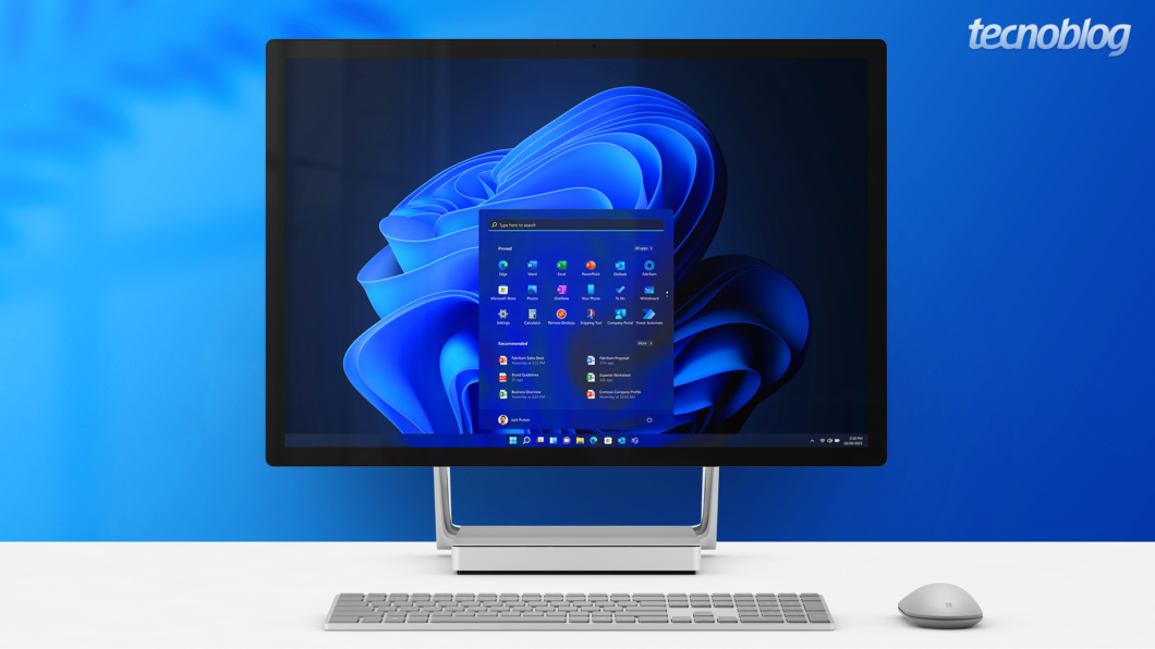 Windows 11 em uma tela de computador (Imagem: Guilherme Reis/Tecnoblog)