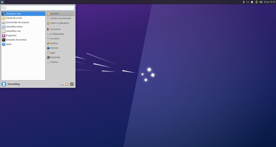 Xubuntu 22.04 — simplicidade é a palavra de ordem aqui (imagem: Everton Favretto/Tecnoblog)