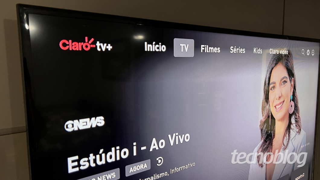 Aplicativo Claro TV+ em smart TV com Android TV
