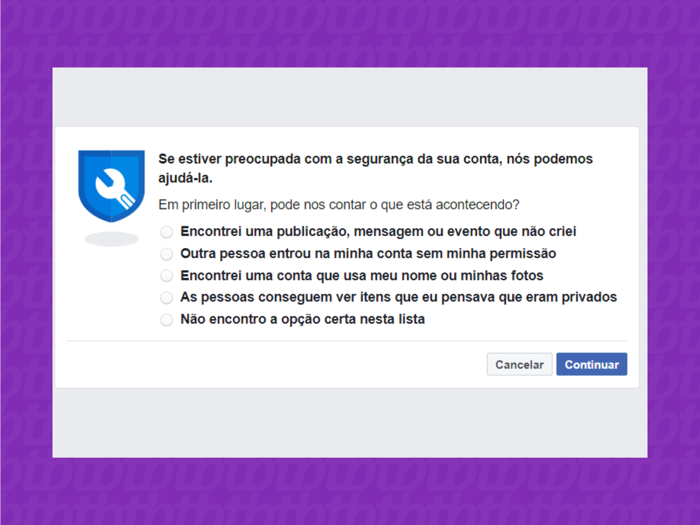 Como recuperar uma conta do Facebook