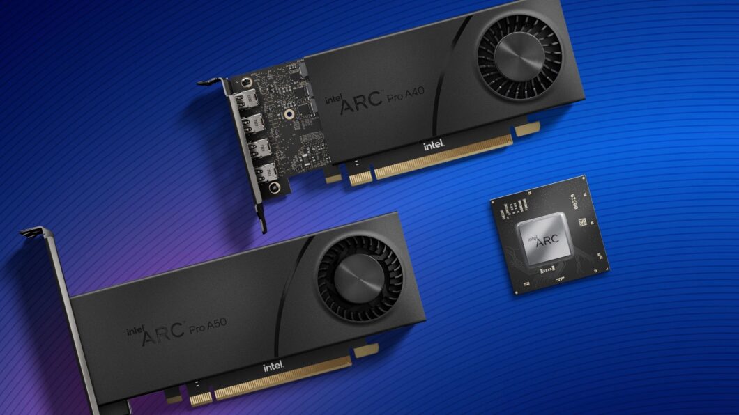 Placas de vídeo Arc Pro (imagem: reprodução/Intel)