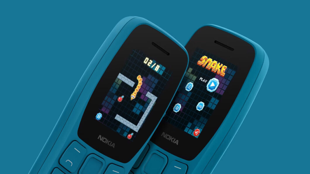 Snake game on Nokia 110 2022 (Disclosure/Nokia)