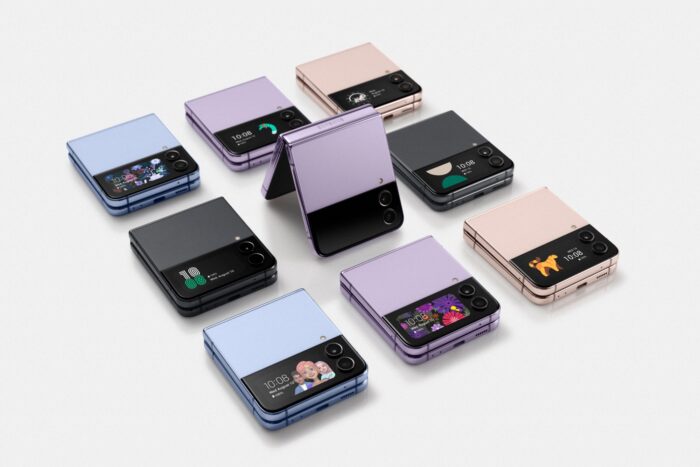 Todas as cores do Galaxy Z Flip 4 (imagem: divulgação/Samsung)