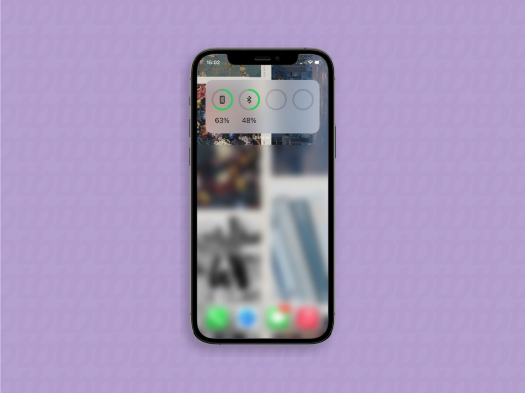 screenshot widget baterias iphone