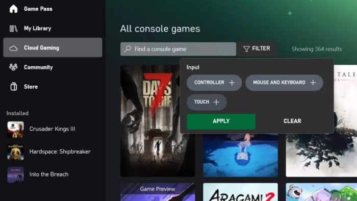 Microsoft testa suporte para mouse e teclado no Xbox Cloud Gaming