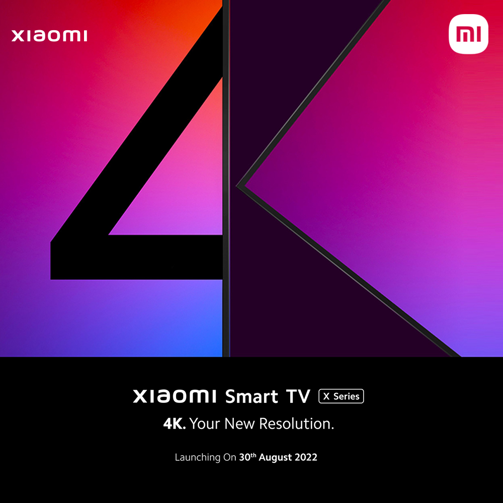 Xiaomi também vai apresentar uma smart TV em agosto de 2022 (Imagem: Divulgação)