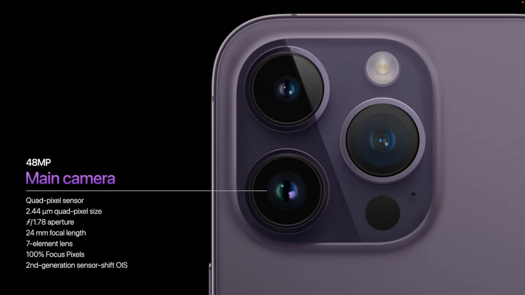 Câmera do iPhone 14 Pro
