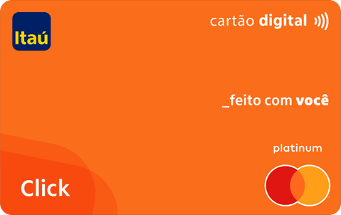 Itaú Click Digital Mastercard Platinum (Imagem: Divulgação)
