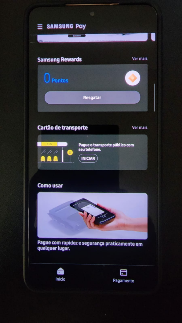 Option to register transport card appears in Samsung Pay for Brazilian users