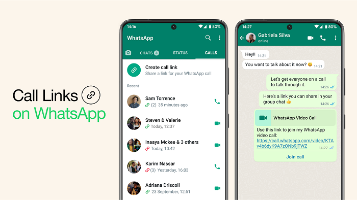 You don't need to have everyone on WhatsApp to make a video call (Image: Disclosure / WhatsApp)