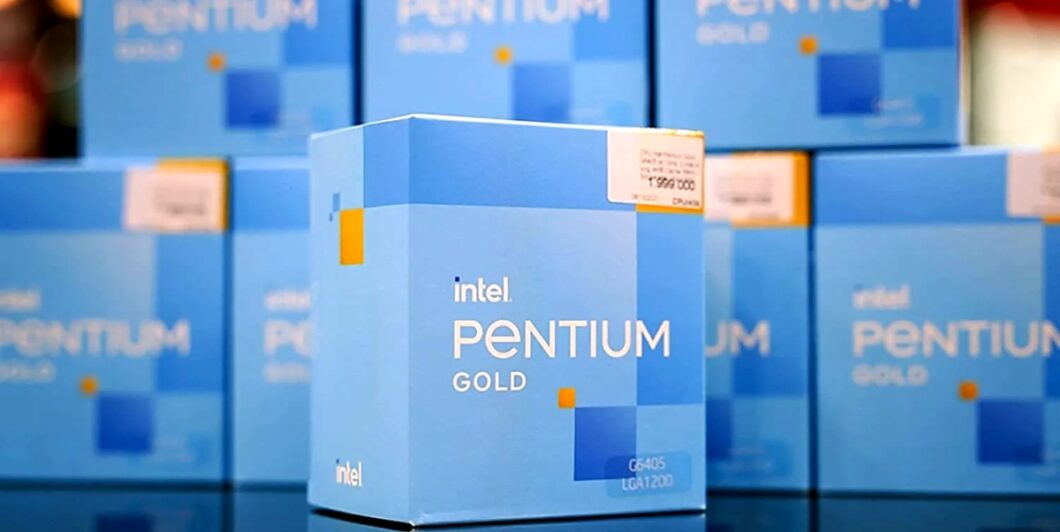 Caixa de um Intel Pentium Gold (imagem: reprodução/Kharidiye)
