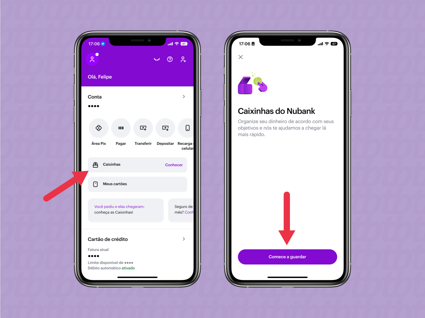 Como colocar crédito no celular pelo app do Nubank