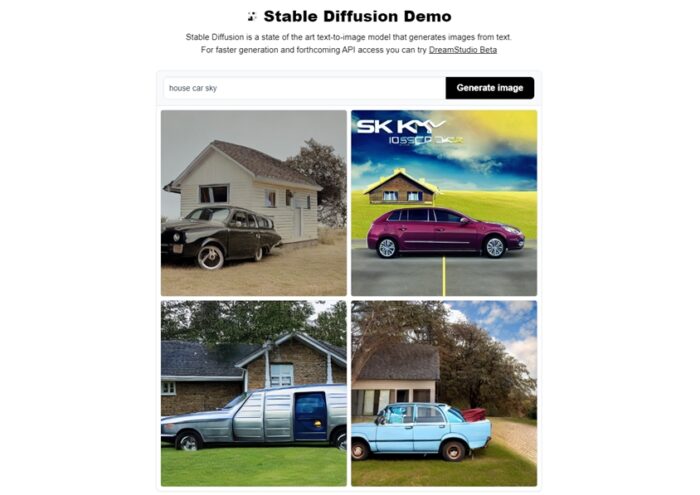 Stable Diffusion — olha que legal o terceiro carro (imagem: Emerson Alecrim/Tecnoblog)