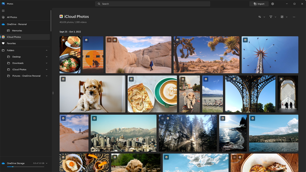 Photos and videos in iCloud now appear in the Windows 11 gallery