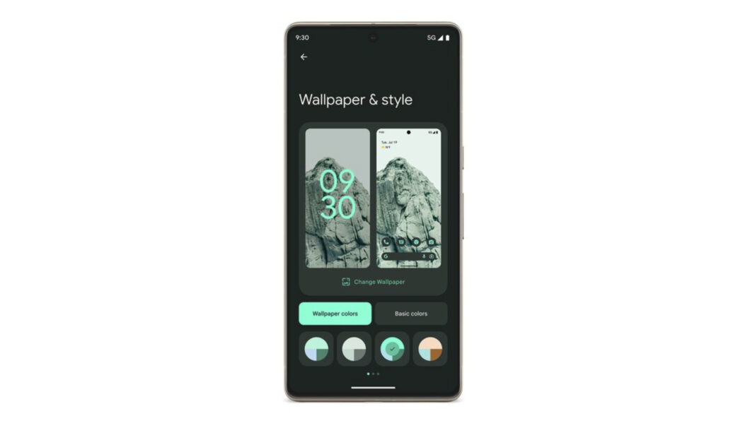 Google Pixel 7 comes out of the box with Android 13 (Image: Disclosure / Google)