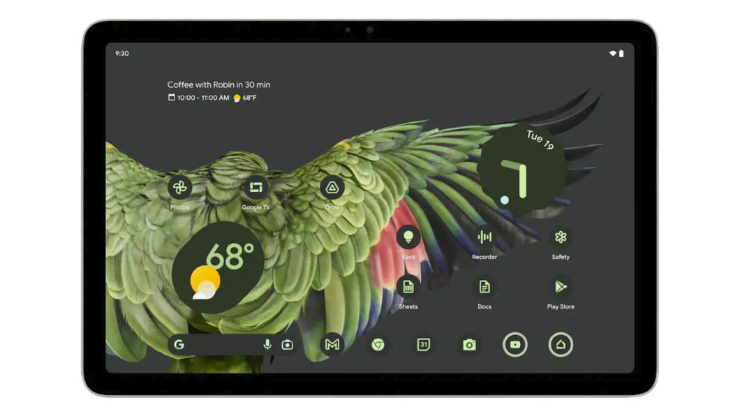 Google Pixel Tablet sairá da caixa com Android (Imagem: Divulgação)