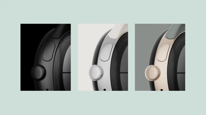 O Pixel Watch vem em preto, prata ou dourado (imagem: reprodução/Google)