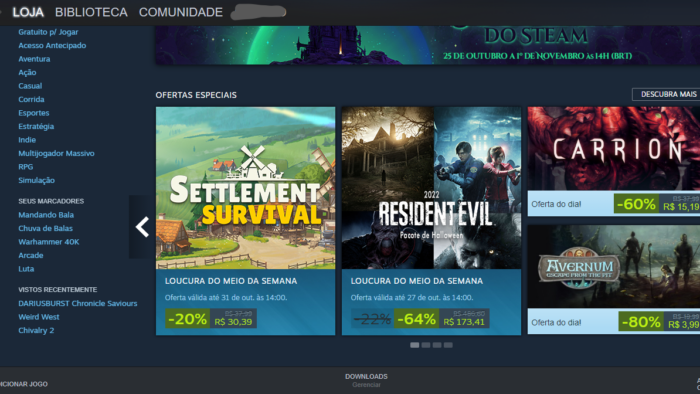 Steam chega ao Brasil com preços em Reais