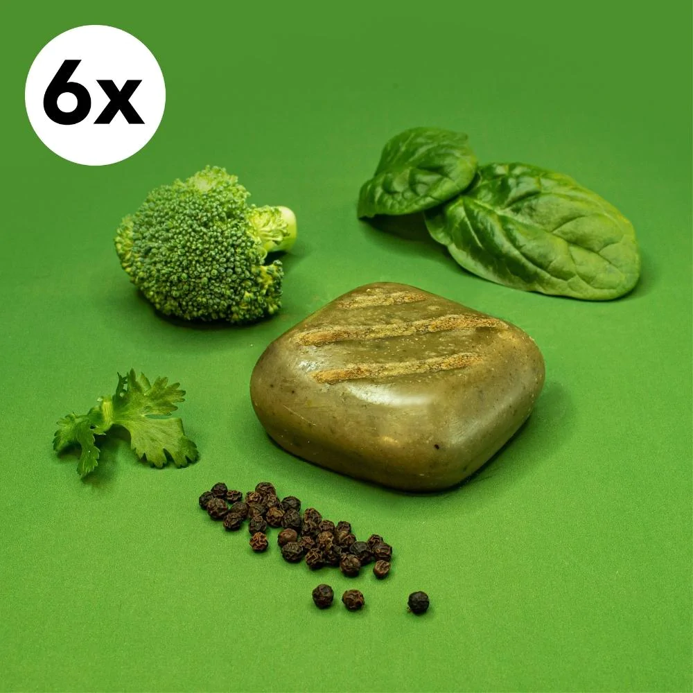 Cubo de brócolis e espinafre do SquarEat (Imagem: Divulgação/SquarEat)