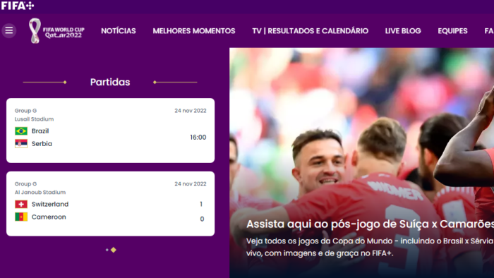 FIFA+: como usar o app para assistir à Copa do Mundo 2022 ao vivo