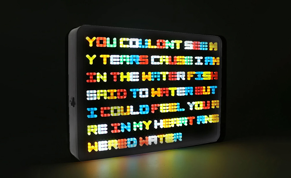 A4 colored pixel lettering (Image: Handout / LiHangStar)