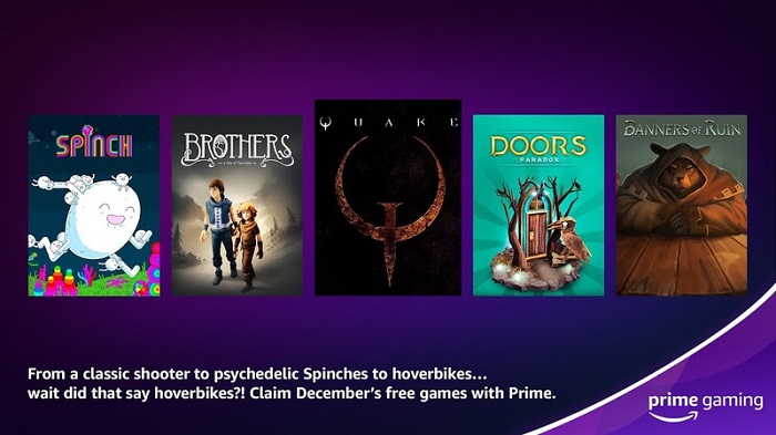 Prime Gaming December brings Quake and Brothers: A Tale of Two Sons / Amazon / Disclosure