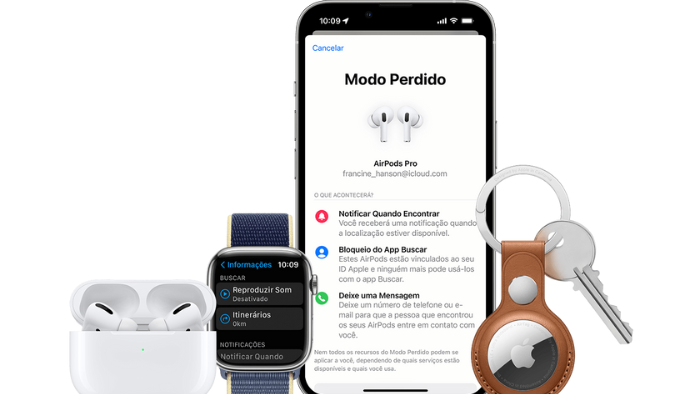 dispositivos rede app buscar apple