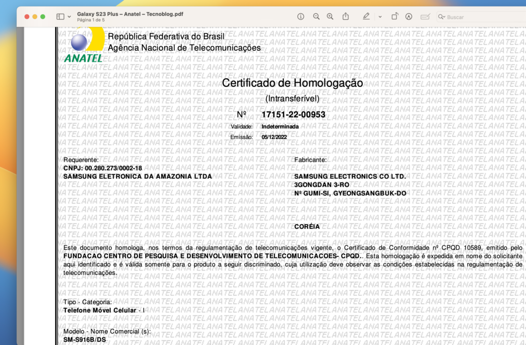 Exclusivo  Galaxy S23    homologado pela Anatel com carregador na caixa   Tecnoblog - 92