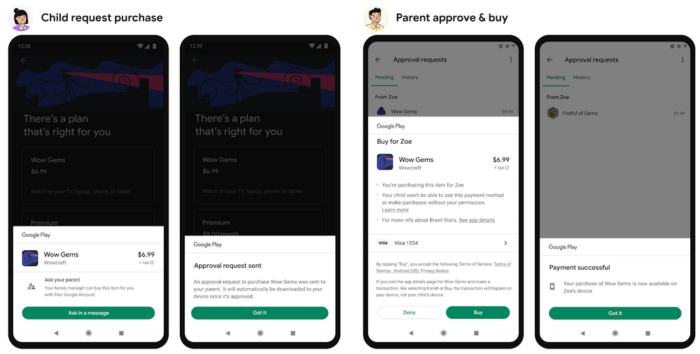 Google Play will let kids ask parents to buy items on Android / Google / Disclosure