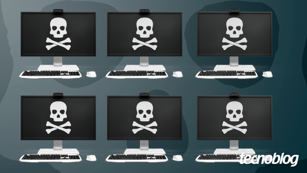 Cibercriminosos podem invadir PCs para formar uma botnet que será usada em ataque DDoS (Imagem: Vitor Pádua/Tecnoblog)