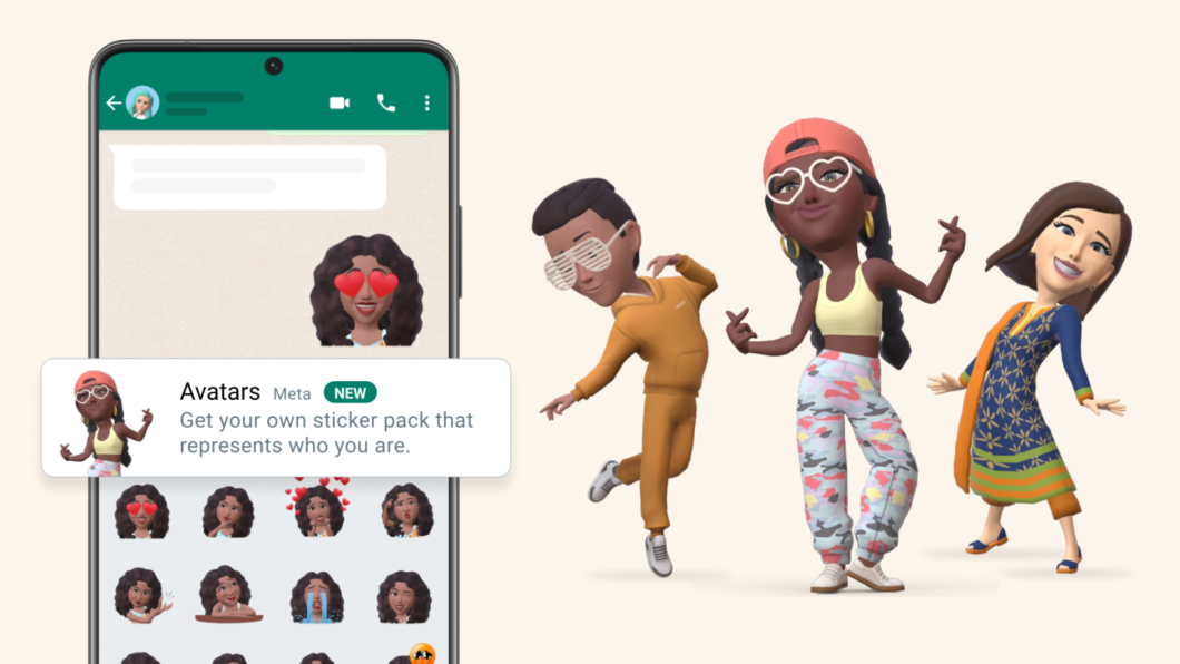 WhatsApp lança Avatares 3D (Imagem: Reprodução/Meta)