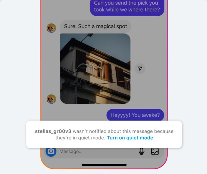 Instagram ganha modo foco que silencia notificações e envia resposta automática / Divulgação / Instagram