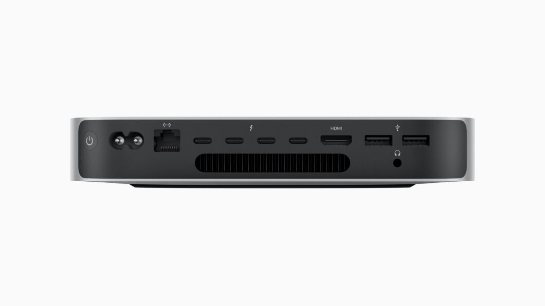 Mac Mini com Apple M2 Pro possui mais portas USB-C (Imagem: Divulgação/Apple)