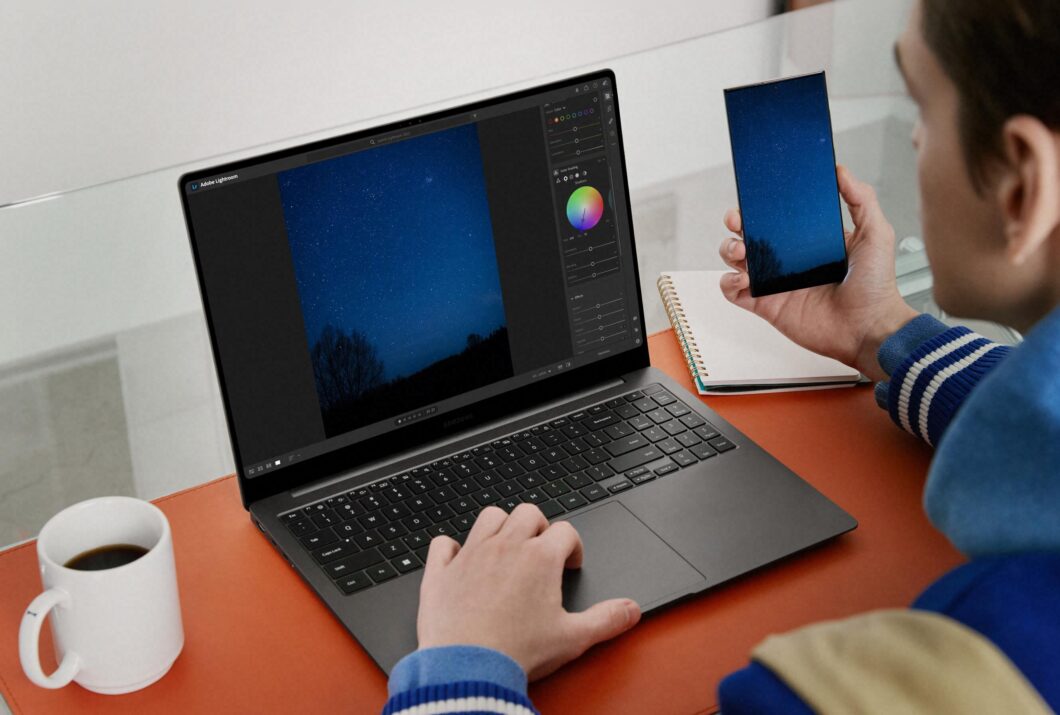 Integration of the Galaxy 3 Book Ultra with the S23 Ultra (image: publicity/Samsung)
